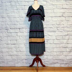 Like Mynded Kaleidoscope Print Midi Dress